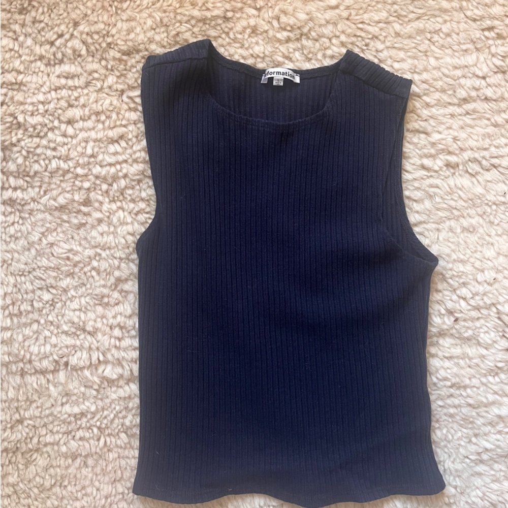 Reformation Hays Knit Two Piece in Navy